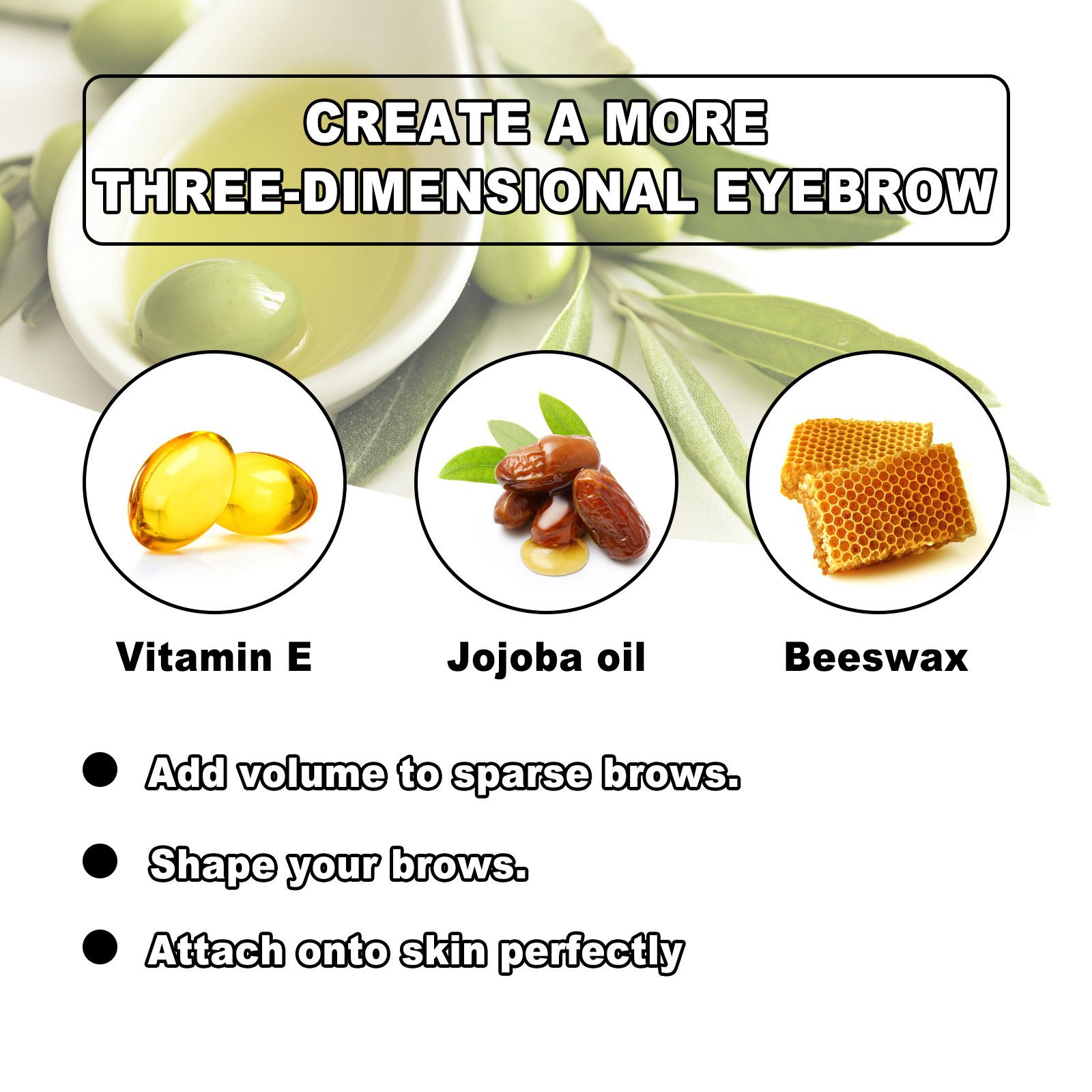 EELHOE Eyebrow Styling Cream Three Dimensional Eyebrow Styling Cream Colorless, Transparent, Refreshing, Durable, Natural Makeup Eyebrow Styling Cream view 4