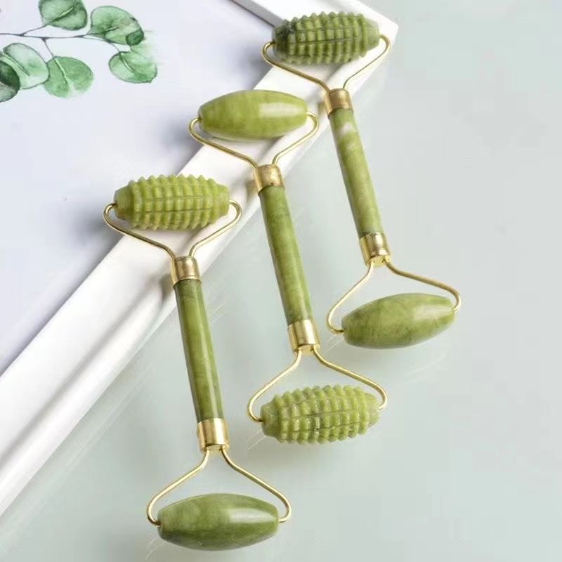 Guasha Natural Stone Massage Face Jade Roller Gua Sha Massage Tool Set for SPA Body visage rouleau de massage rouleau visage