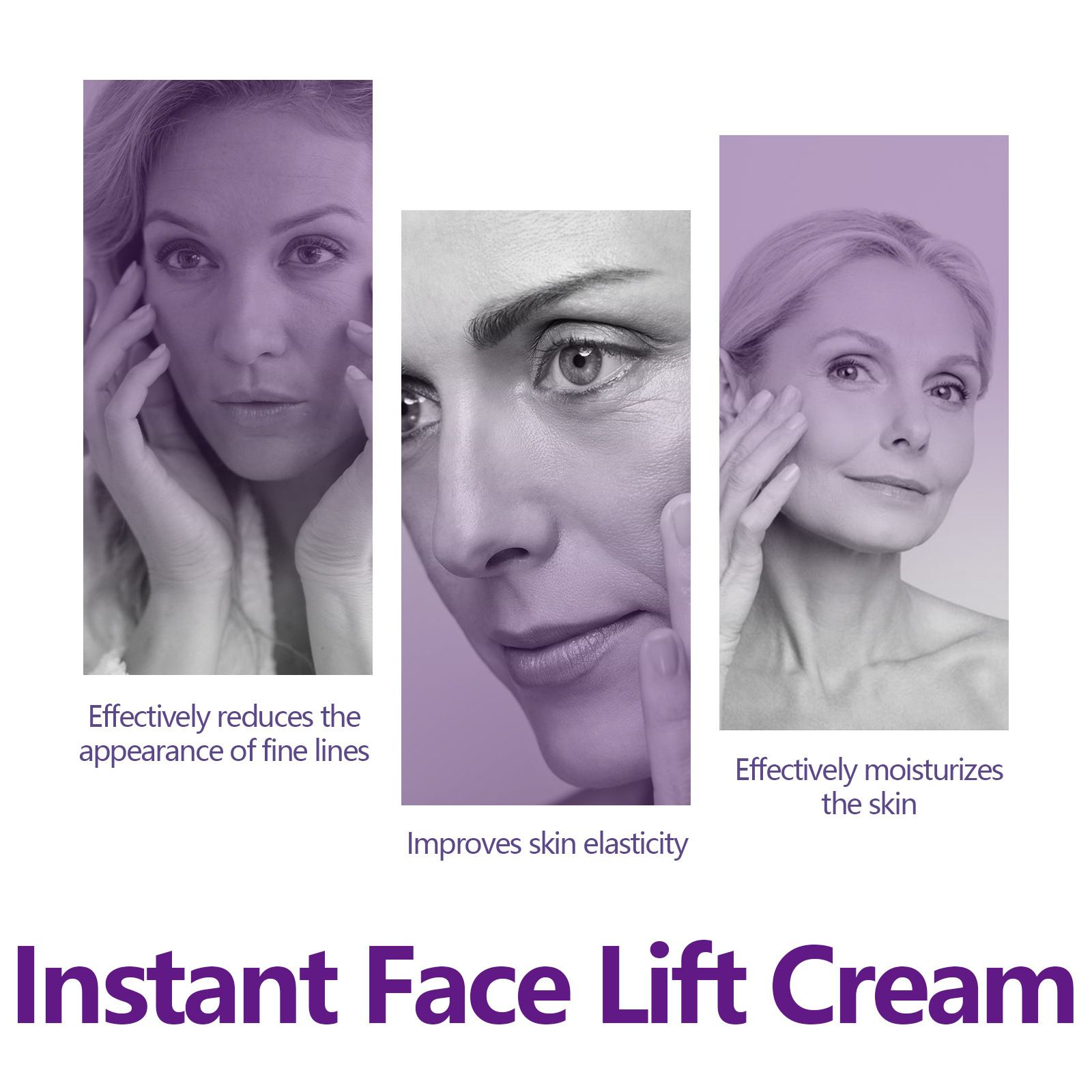 Hoygi Facial Lifting and Firming Cream reduces fine lines and nasolabial folds on the face and gently hydrates and moisturizes the skin