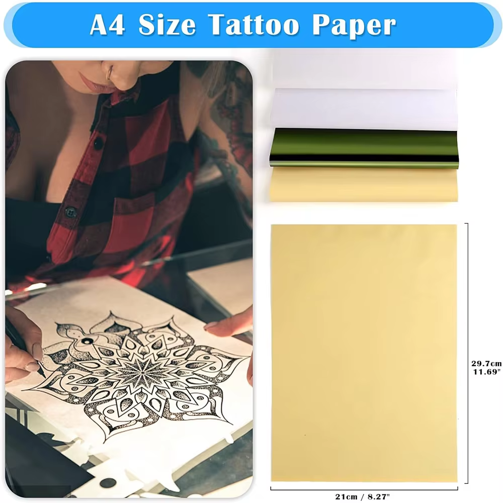 20pcs Tattoo Transfer Paper A4 Size Tattoo Stencil Paper Carbon Thermal Copy Paper for Tattoo Transfer Machine