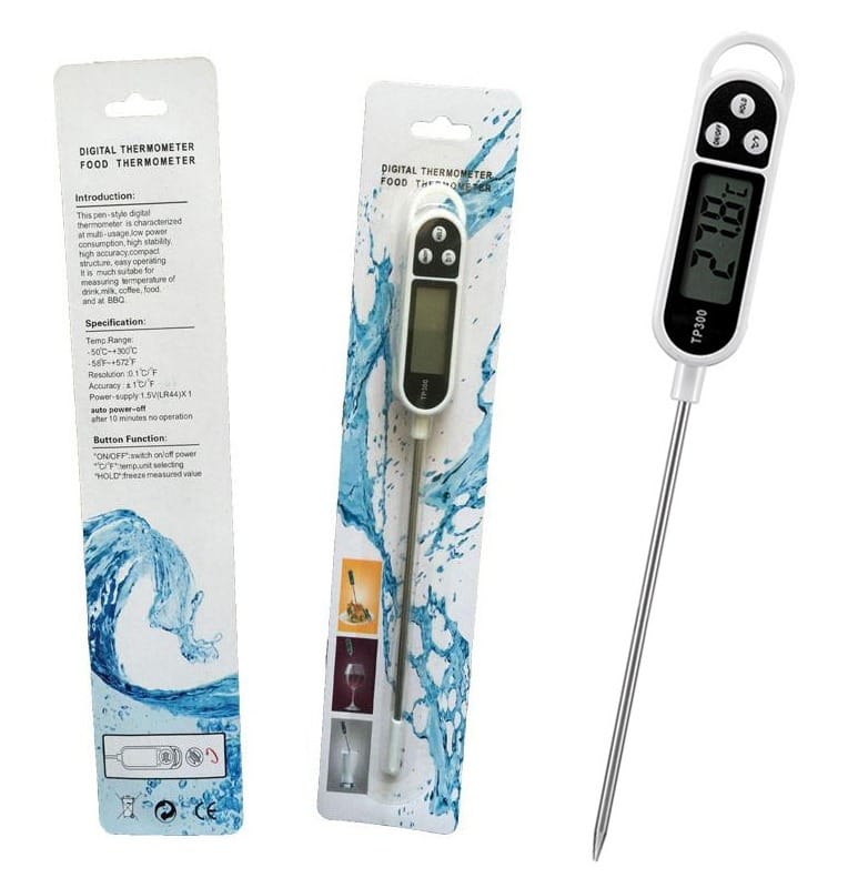 Digital kitchen food thermometer
