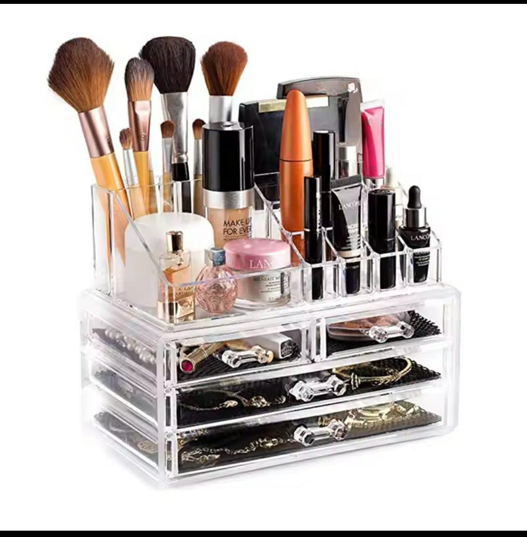 High quality Acrylic Transparent home Make-up Drawer/organizer desktop cosmetic storage box. lipstick,Jewelry make-up brush holder storage cases