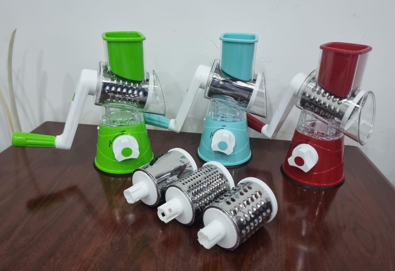 3-1  Rotary aluminum kitchen vegetable slicer