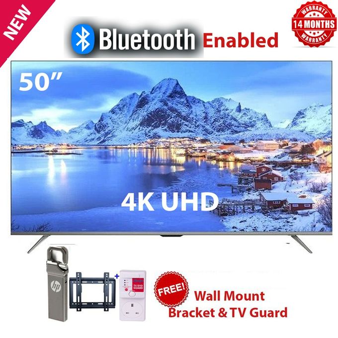 AMTEC 50" FULL HD FRAMELESS SMART VIDAA TV-INBUILD WIFI-HDMI/USB/VGA+FREE GIFTS