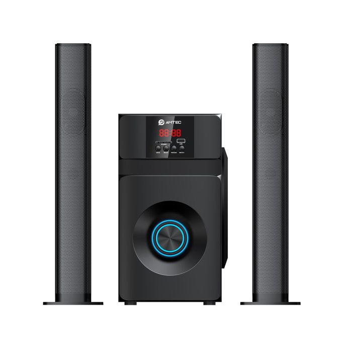 AMTEC SOUNDBAR ac/dc HOMETHEATRE SUBWOOFER SYSTEM-BLUETOOTH/USB/FM-12,000 Watts
