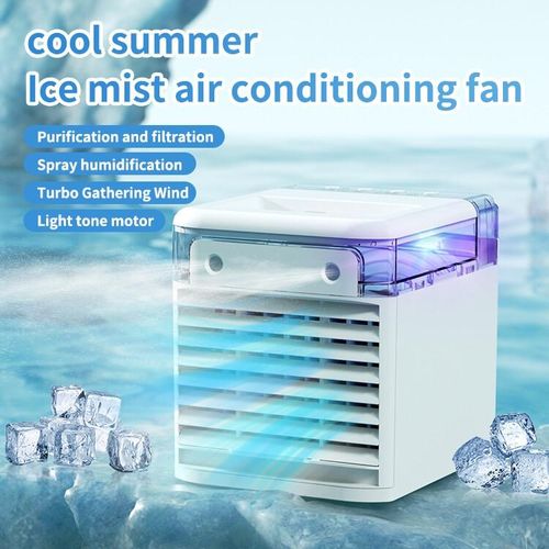 Mini air conditioning fan,cooling fan, household desktop cooling, small air conditioning, mobile humidification water-cooled fan