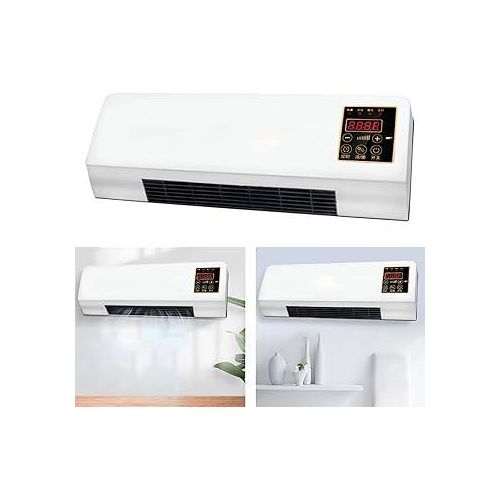 Mini Wall Mounted Air Conditioner with Remote - Portable Air Conditioners for Bedroom Living Room Office - Compact Design (L55*W24*H12cm)