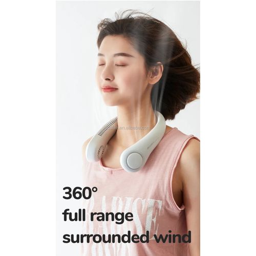 FlexiCool Neck Fan – Versatile & Foldable Personal Cooling Device-Pink