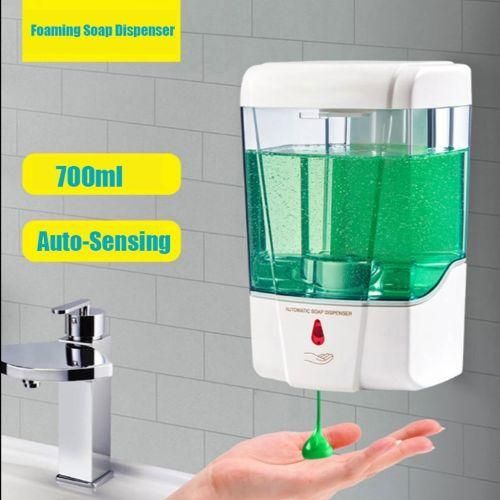 700ml Capacity Automatic Soap Dispenser Touchless Sensor Hand Sanitizer Detergent Dispenser Wall Mounted For Bathroom Kitchen