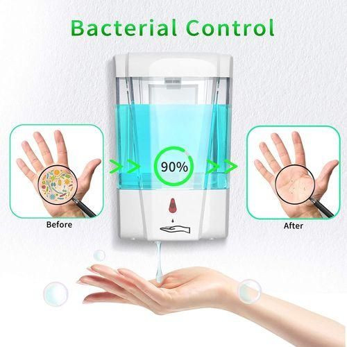 700ml Capacity Automatic Soap Dispenser Touchless Sensor Hand Sanitizer Detergent Dispenser Wall Mounted For Bathroom Kitchen