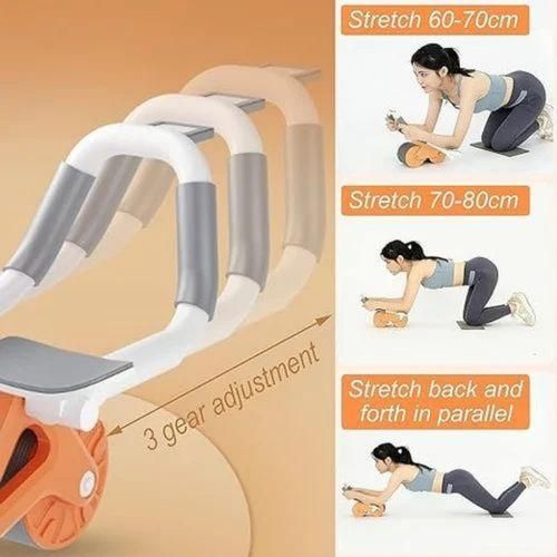 Ab Wheel, Ab Abdominal Exercise Roller With Extra Thick Knee Pad Mat, Automatic Rebound Abdominal Wheel For Core And Abdominal Strength Training, Home Gym Handy Workout Equipment