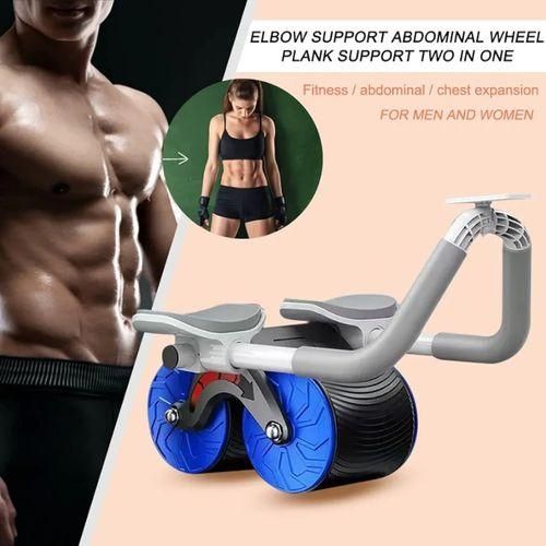 Ab Wheel, Ab Abdominal Exercise Roller With Extra Thick Knee Pad Mat, Automatic Rebound Abdominal Wheel For Core And Abdominal Strength Training, Home Gym Handy Workout Equipment