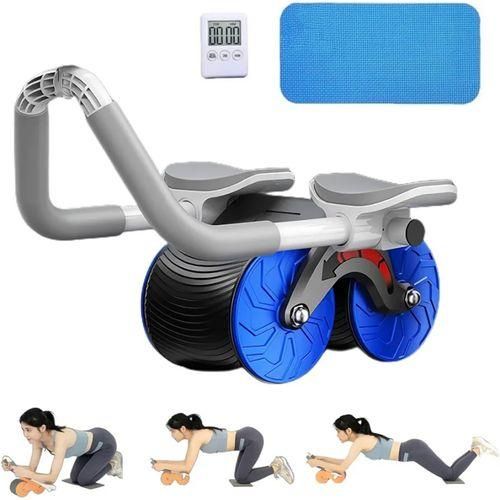 Ab Wheel, Ab Abdominal Exercise Roller With Extra Thick Knee Pad Mat, Automatic Rebound Abdominal Wheel For Core And Abdominal Strength Training, Home Gym Handy Workout Equipment