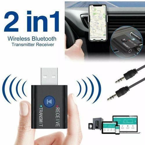 USB Bluetooth 5.0 Transmitter Receiver AUX PC TV audio new Wireless new