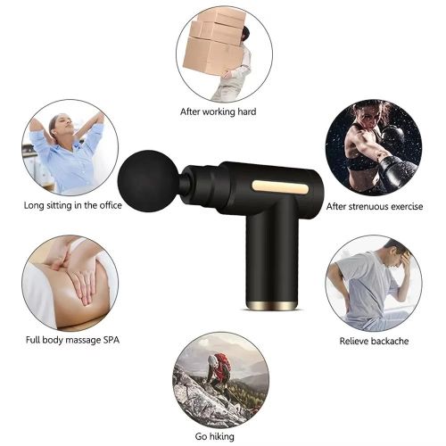 Portable Mini Wireless Muscle Massage Gun Compact Fascia Gun Silent Muscle Relaxation Vibration Massage Fitness Device
