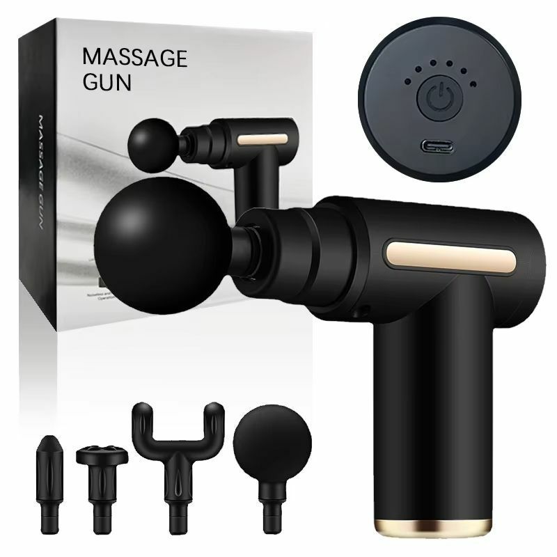 Portable Mini Wireless Muscle Massage Gun Compact Fascia Gun Silent Muscle Relaxation Vibration Massage Fitness Device