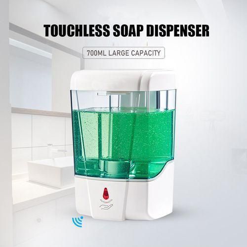 700ml Capacity Automatic Soap Dispenser Touchless Sensor Hand Sanitizer Detergent Dispenser Wall Mounted For Bathroom Kitchen Wall Mount Soap Dispenser