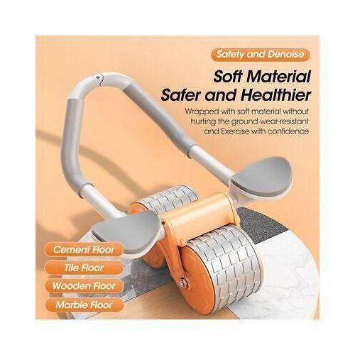 Ab Wheel, Ab Abdominal Exercise Roller With Extra Thick Knee Pad Mat, Automatic Rebound Abdominal Wheel For Core And Abdominal Strength Training, Home Gym Handy Workout Equipment