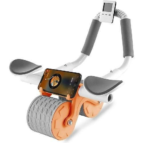 Ab Wheel, Ab Abdominal Exercise Roller With Extra Thick Knee Pad Mat, Automatic Rebound Abdominal Wheel For Core And Abdominal Strength Training, Home Gym Handy Workout Equipment