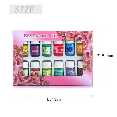 USB Aromatherapy Ultrasonic Humidifier Scent Diffuser + 12pcs Essential Oils