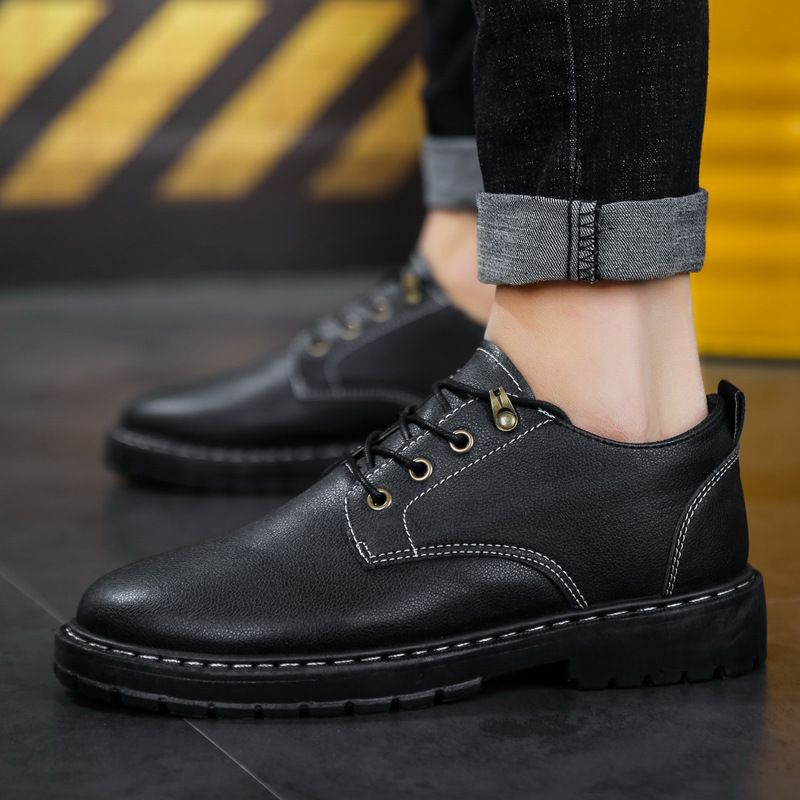 Fire and Safety Summer Work Leather Shoes Casual Kitchen Men's Shoes Waterproof, Anti slip, Oil proof Chef Shoes Cross border Work Martin Labor Protection Shoes