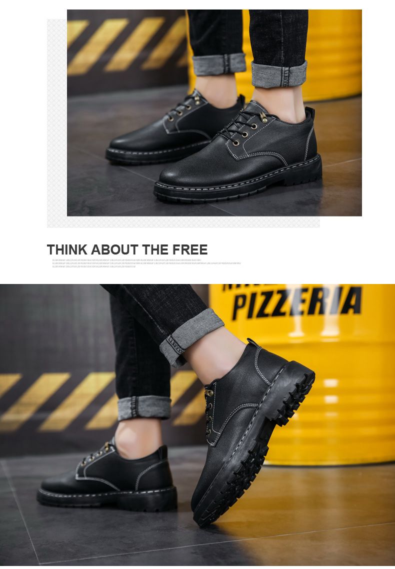 Fire and Safety Summer Work Leather Shoes Casual Kitchen Men's Shoes Waterproof, Anti slip, Oil proof Chef Shoes Cross border Work Martin Labor Protection Shoes