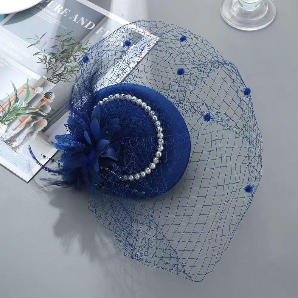 Top hat, cheongsam, headwear, socialite accessories, bridal hat, vintage hair accessories
