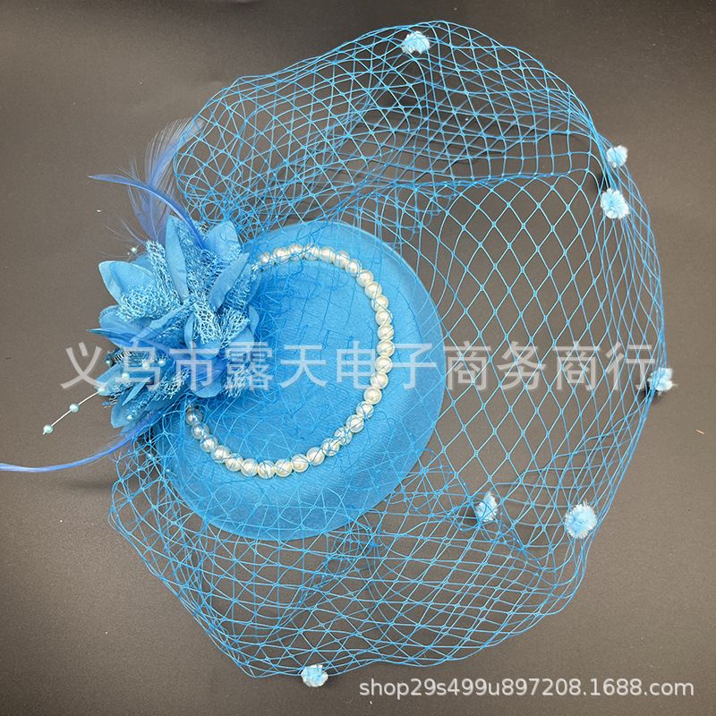 Top hat, cheongsam, headwear, socialite accessories, bridal hat, vintage hair accessories