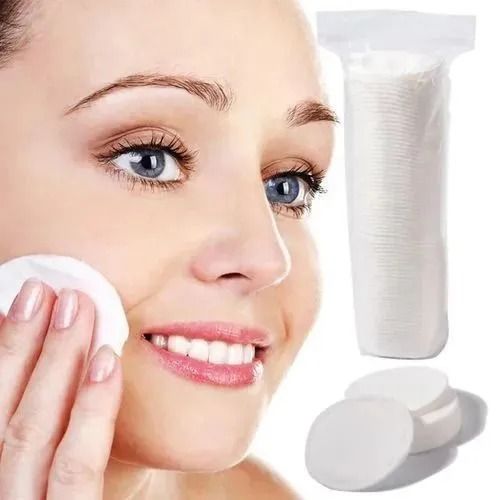 Cotton pads 100pcs round cotton Make up Remover pads and Skincare wipes for toners,cleansers,creams,nail polish remove,sweat wipe cotton pads view 2