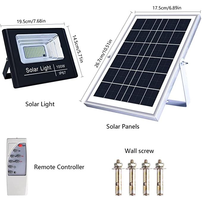 Solar Light 40W, 60W, 100W Solar Outdoor Lights Waterproof Bright SOLAR FLOODLIGHT