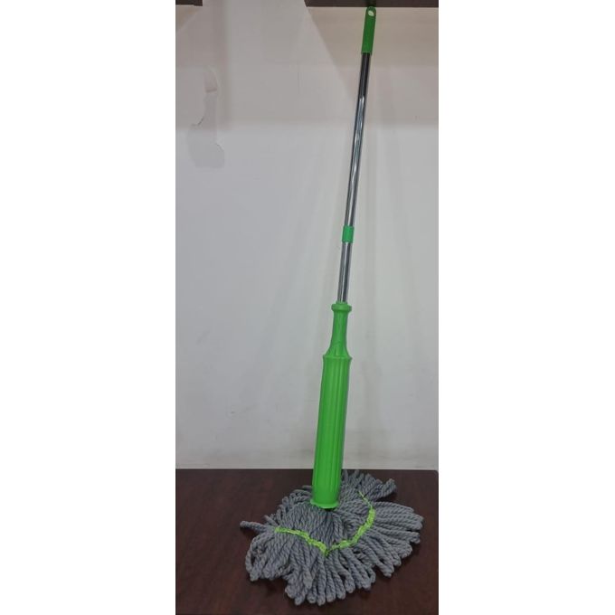 New Upgrade 144cm Pocket Wringing Mop – Extra Long Handle, Efficient Squeeze System, and Super Absorbent Mop Head for Home & Commercial Cleaning