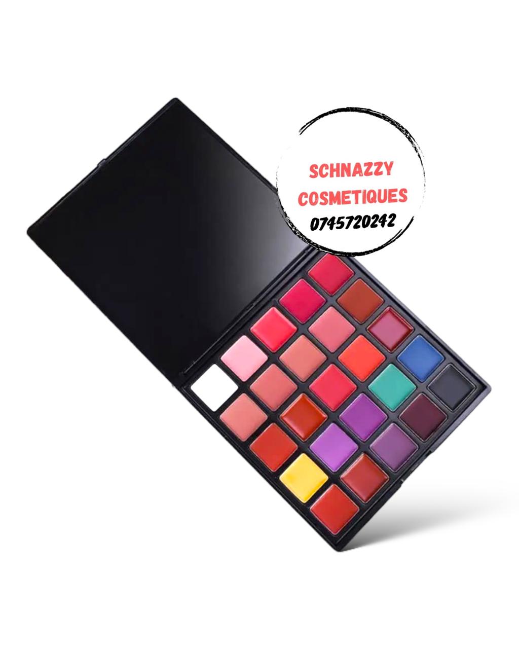 25pc Lip palette Multiuse Eyeshadow Blush Lipstick Lip Paint On Trend  Make Up Artist MUA Colors Lipsticks Lipgloss Lip Stick Lip Gloss