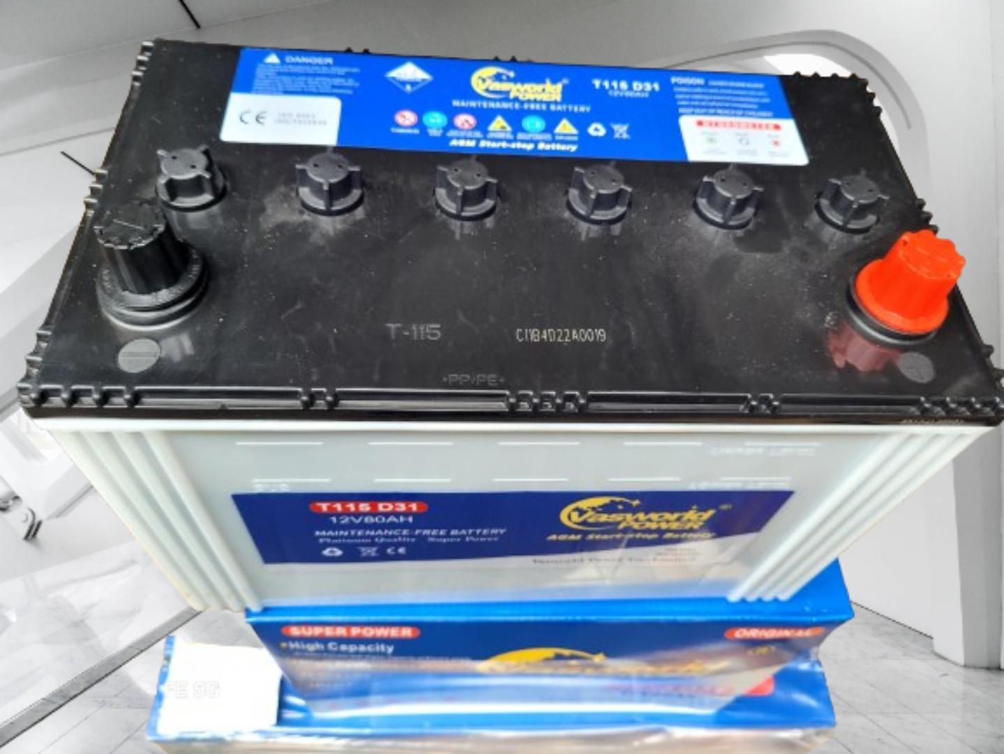 T115 /T110 Start - stop car battery maintenance free best for Mazda CX5, CX7, CX8 and CX9 Diesel engines