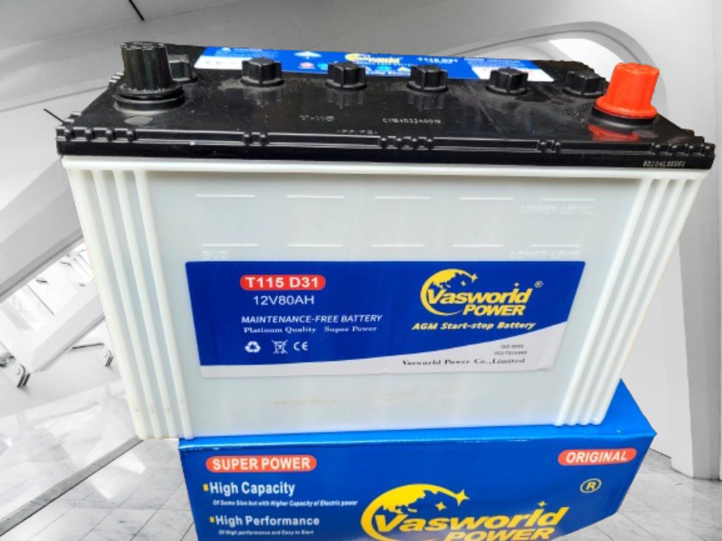 T115 /T110 Start - stop car battery maintenance free best for Mazda CX5, CX7, CX8 and CX9 Diesel engines