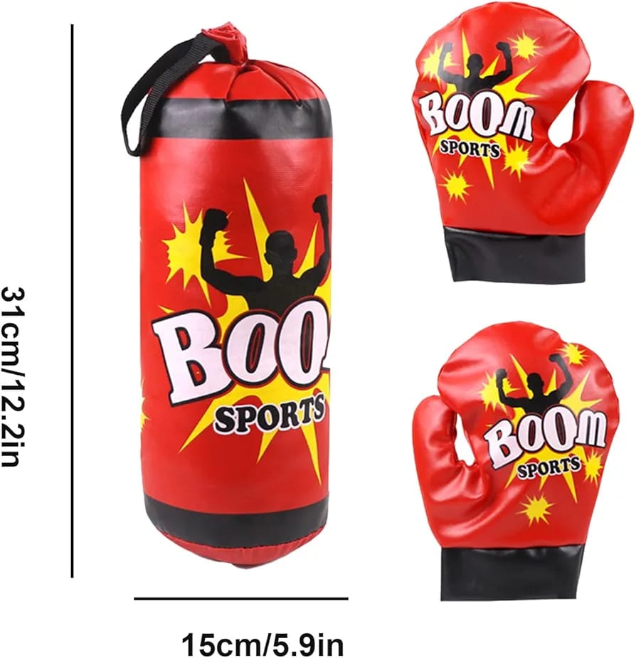 Best price for KIDS BOXING GLOVES AND PUNCHING BAG SET Color-Red 1000364431
