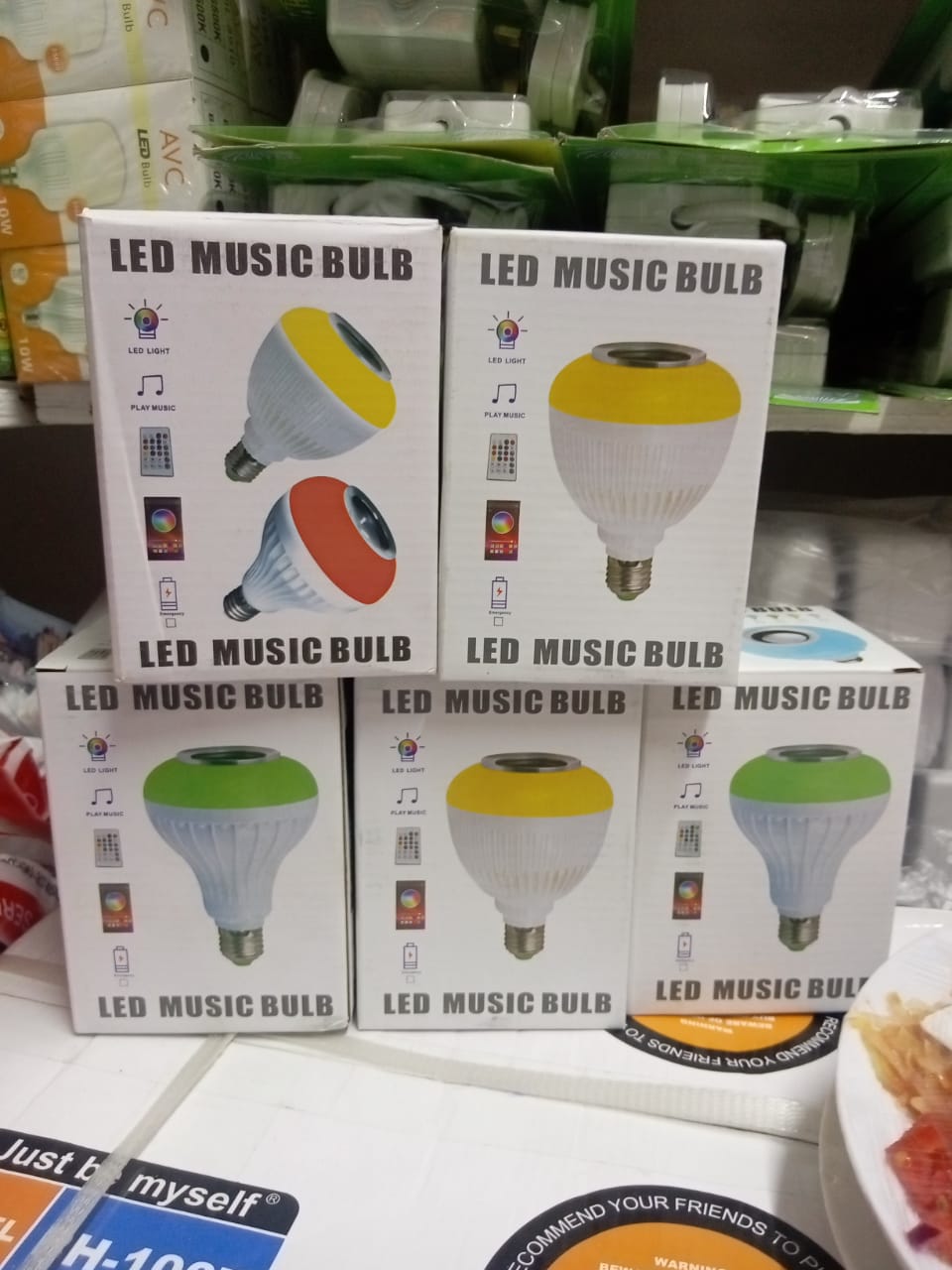 Led Music Bulb With Bluetooth Multi Colour Speaker