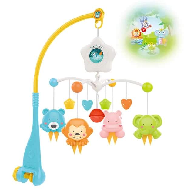 Musical Baby Mobile with Cute Animal Characters/ Bbaby Cot mobile