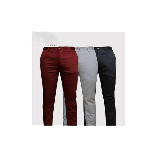 Fashion 3 Pcs Soft Khaki Men's Trouser