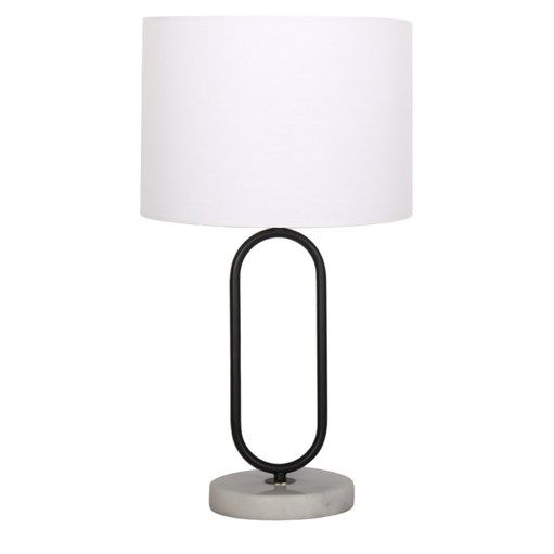 Modern Luxe: Double Stand Metallic Table Lamp with pvc shade