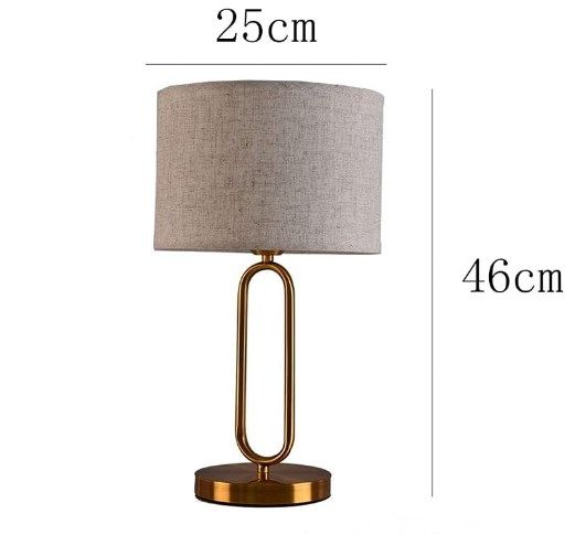 Modern Luxe: Double Stand Metallic Table Lamp with pvc shade