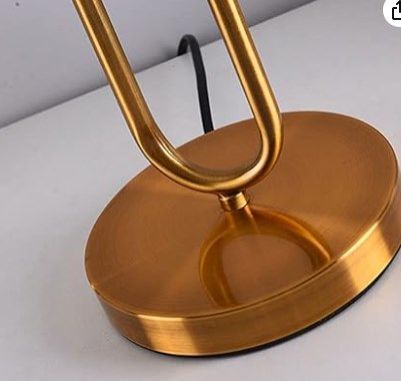 Modern Luxe: Double Stand Metallic Table Lamp with pvc shade