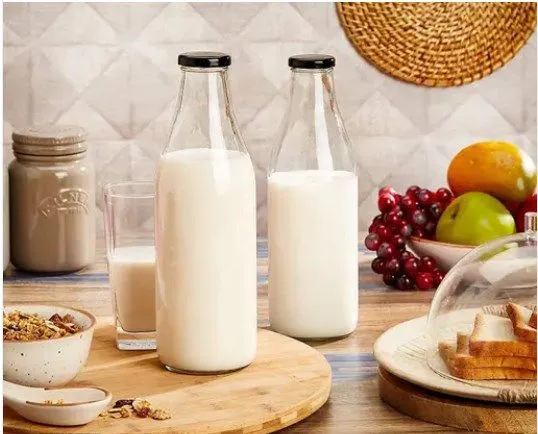 5pcs & 10pcs 500ML MILK/JUICE STORAGE GLASS JARS/MILK GLASS JARS/SMOOTHIE GLASS JARS