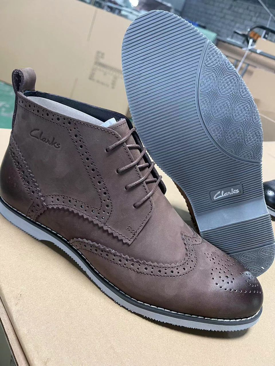 High quality leather chelsea boot designers clarks as pictured