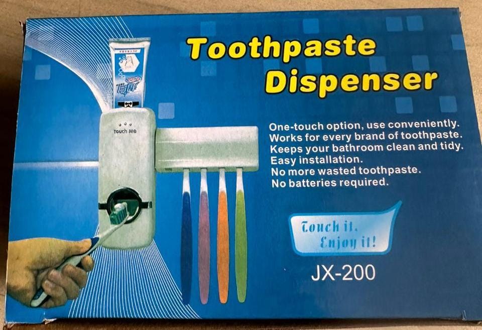 Toothpaste dispenser 🔆one touch option 🔆easy installation