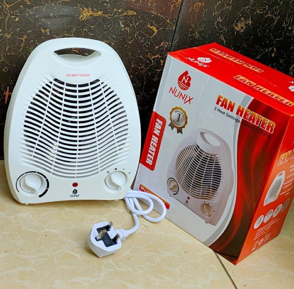 Nunix fan heater maintains cool and warm