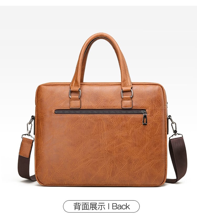 Highend double pocket Briefcase Mens Business Bag
