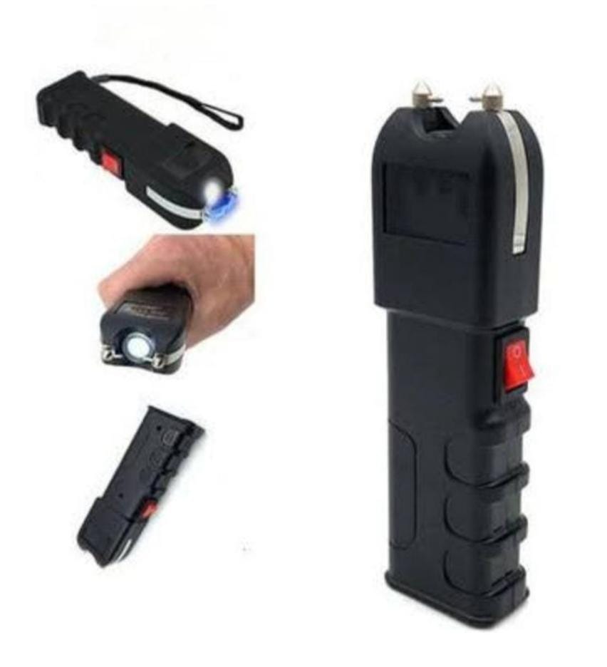Electric shock flashlight self defense torch 928type 
🔆Body material: in aeronautical black aluminum
🔆Output power: 12,000,000 Volts
🔆 (distance about 300 mt)
🔆Power supply: rechargeable Lithium