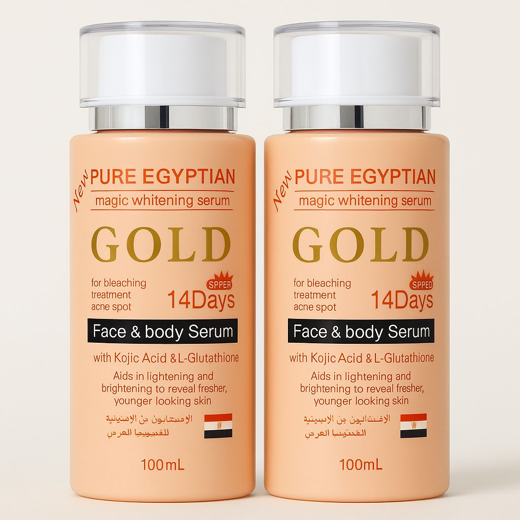 Golden Glow✨ | Pure Egyptian Magic Whitening Serum  
Brightens ✨ | Clears Spots 🧼 | Smooth Finish 💫
