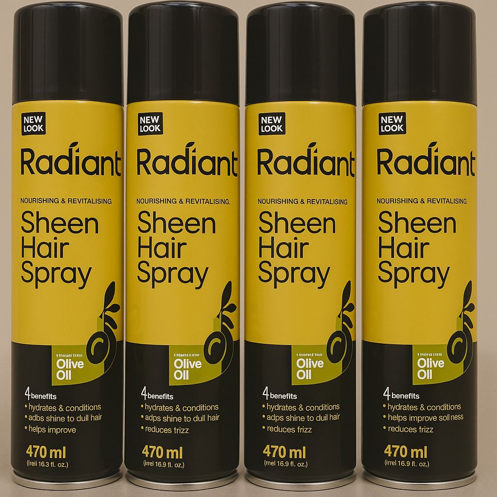 Radiant Sheen Hair Spray (Olive Oil) – 470ml