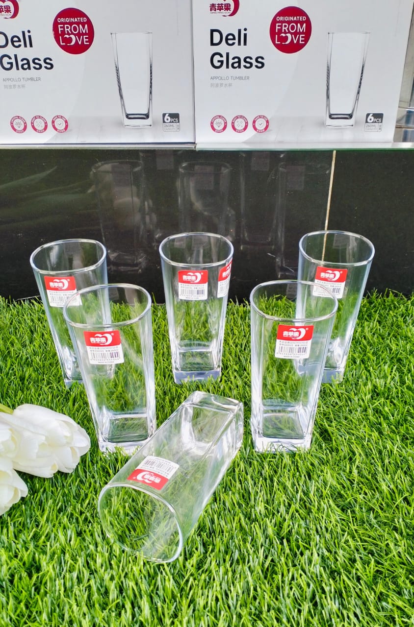 🟡 REGULAR OFFER 🟡 - [PROMOTION!!!] [PROMOTION!!!] A set of 6pcs Water / Juice  glass Capacity 350ml At Affordable Price